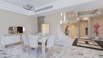 Villa Luxe, 4 chambres, vue jardin | Restauration