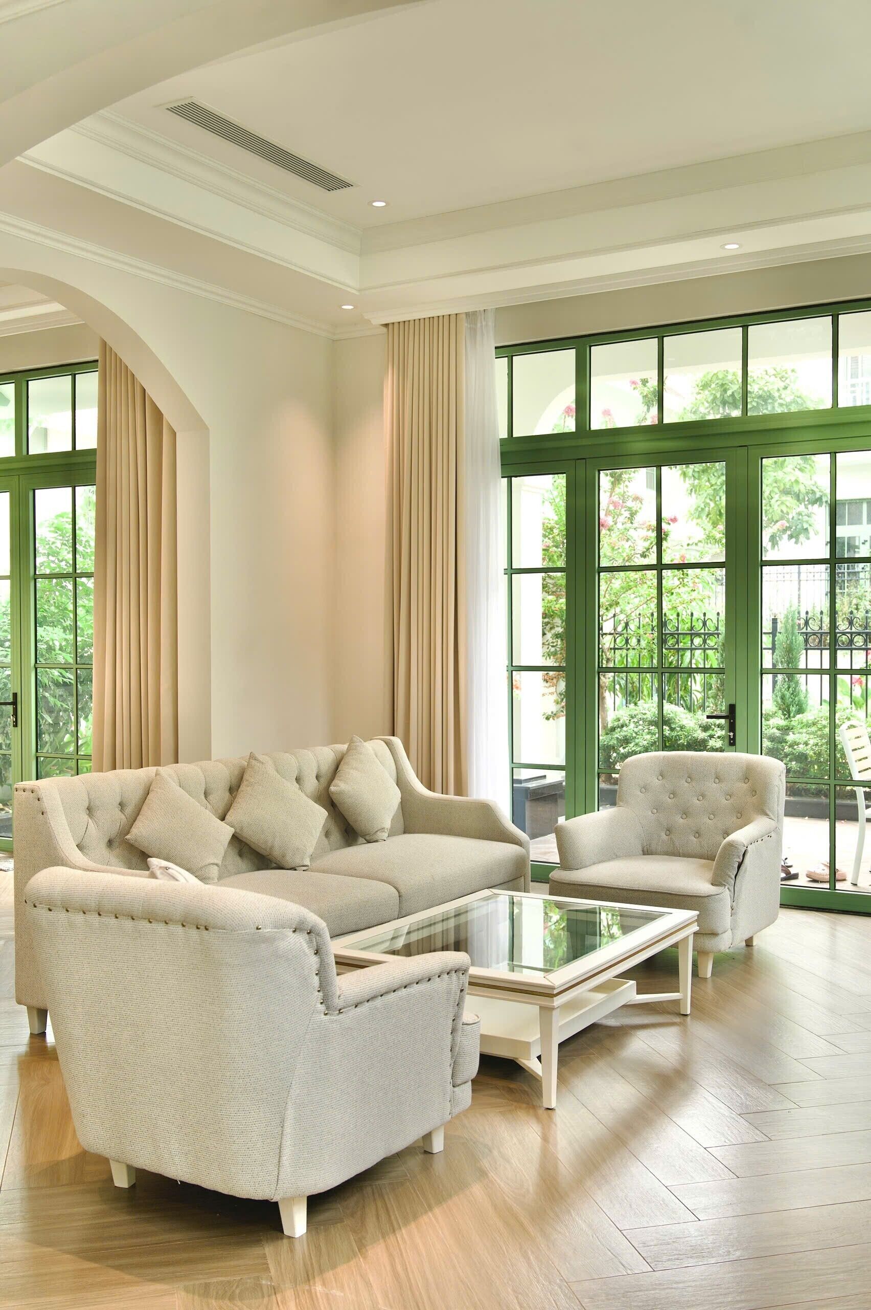 Deluxe villa, 4 slaapkamers, uitzicht op tuin | Woonruimte