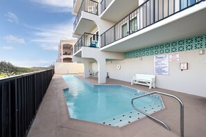 Outdoor pool - Oceanfront Condo at SPI - Dogs Welcome: Just Steps From the Beach! (South Padre Island)