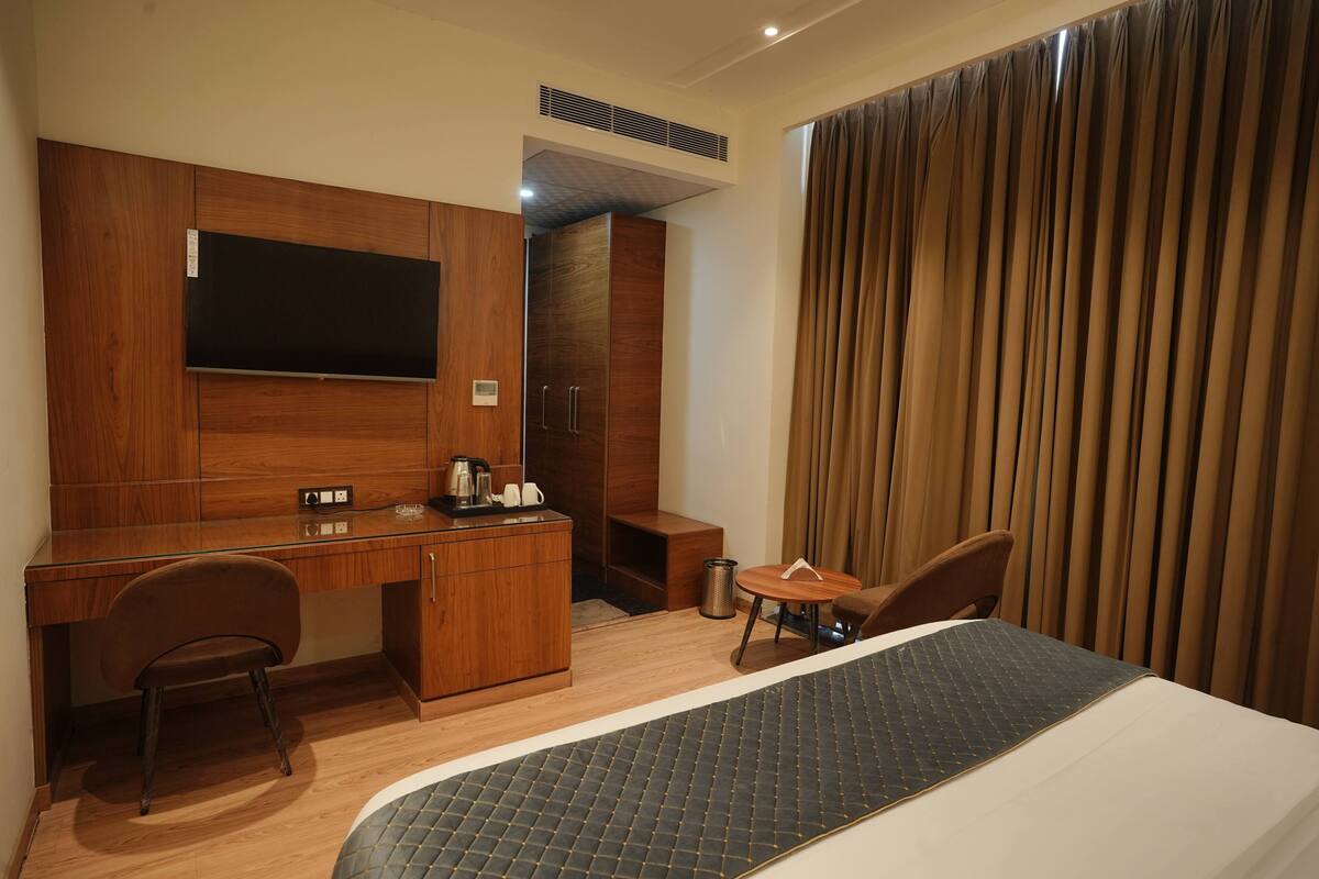 Quarto casal superior, vista para a cidade