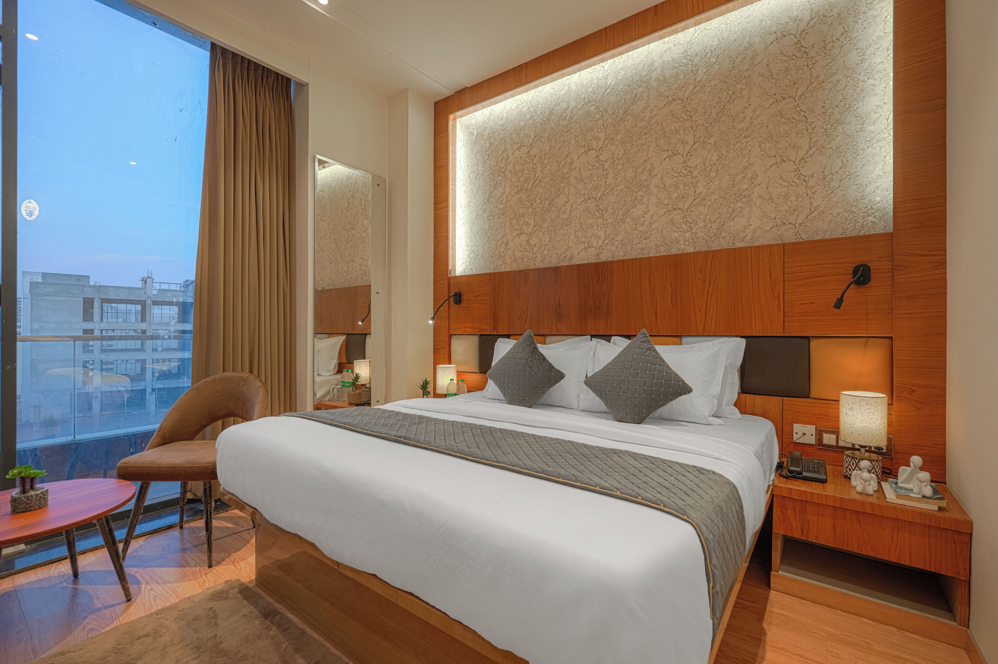 Superior Double Room, City View | Premium bedding, down duvets, memory-foam beds, minibar