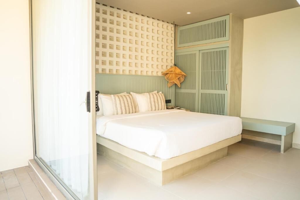 Superior tweepersoonskamer, 1 kingsize bed, balkon, uitzicht op oceaan | Lakens van Egyptisch katoen, luxe beddengoed