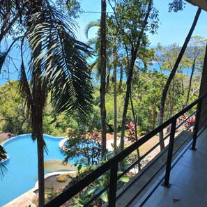 Suite familiare, angolo cottura, vista mare | Parco della struttura