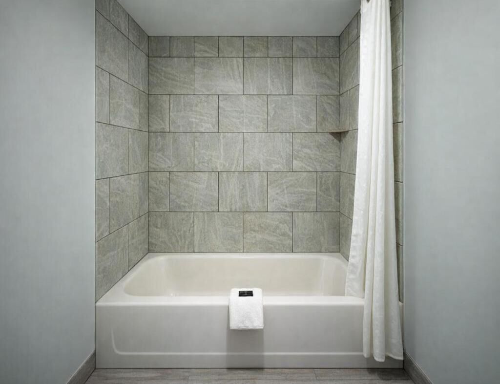Shower, hair dryer