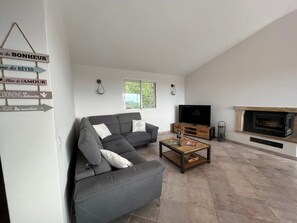 Living area - Beautiful 4* villa with sea view and swimming pool, Sainte Lucie de Porto-Vecchio (Zonza)