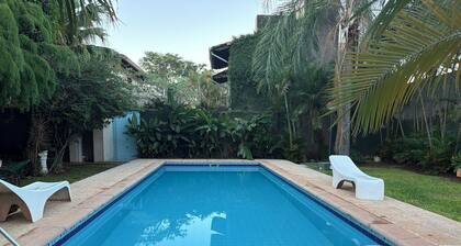 Diosa Blanca tropical garden villa with pool and BBQ.