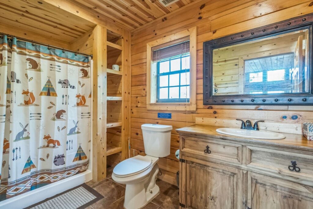 Cabaña familiar, se aceptan mascotas | Baño