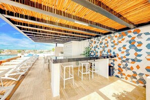 Outdoor dining - Studio with Rooftop Pool | Playa del Carmen (Playa del Carmen)