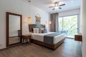 1 bedroom, iron/ironing board, WiFi, bed sheets - Playacar 1BR Condo | Pools, Balcony & WiFi (Playa del Carmen)