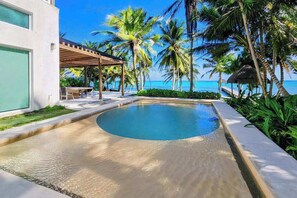 Pool - Beachfront 8BR Villa, Private Pool | Tulum (Tulum)