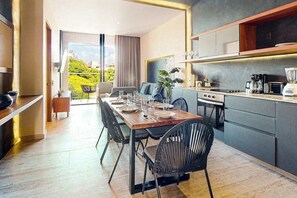 Fridge, microwave, stovetop, coffee/tea maker - Playa del Carmen Condo | Rooftop Pool & Balcony (Playa del Carmen)