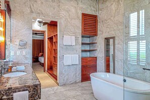 Shower, hair dryer, towels - Beachfront 5BR Villa Playacar, Private Pool (Playa del Carmen)