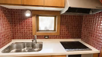 Cabin, 2 Bedrooms, Mountain View | Private kitchen