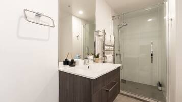 Shower, hair dryer