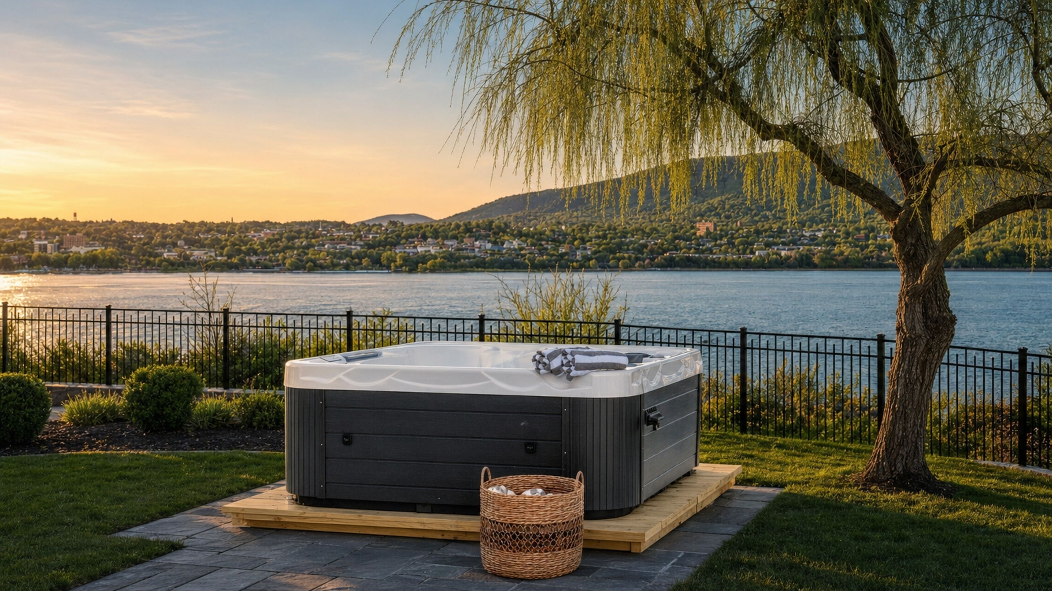 Bain à remous extérieur