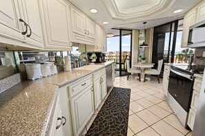Fridge, microwave, oven, stovetop - First-Floor Coastal Retreat at Maisons Sur Mer (Myrtle Beach)