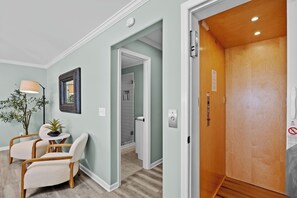 Private elevator is perfect for anyone with mobility issues. - Mayor's Penthouse: Oceanfront luxury w/elevator 4BR (Carolina Beach)