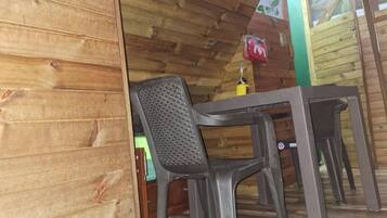 Cabin, 3 Bedrooms, Smoking, Balcony | Dining