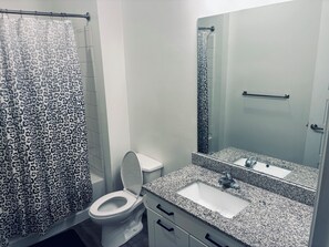 Hair dryer, towels, soap, toilet paper - Live Steps from the Action: Stylish 2BR/2BA in Downtown Atlanta for FIFA Fans! (Atlanta)