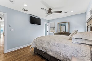 Iron/ironing board, free WiFi - Oceanview 3BR Condo with Balcony & Seawall Access (North Wildwood)