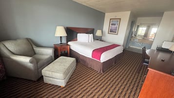 Single Room | Desk, laptop workspace, blackout curtains, iron/ironing board