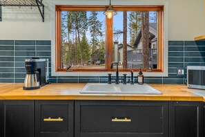 Interior - New! A cozy 2-bed Montana cabin near Whitefish Lake - Private hot tub & Fire Pit (Whitefish)