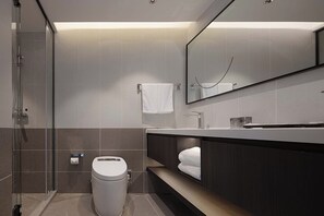 Camera familiare con 2 letti singoli, vista città | Bagno