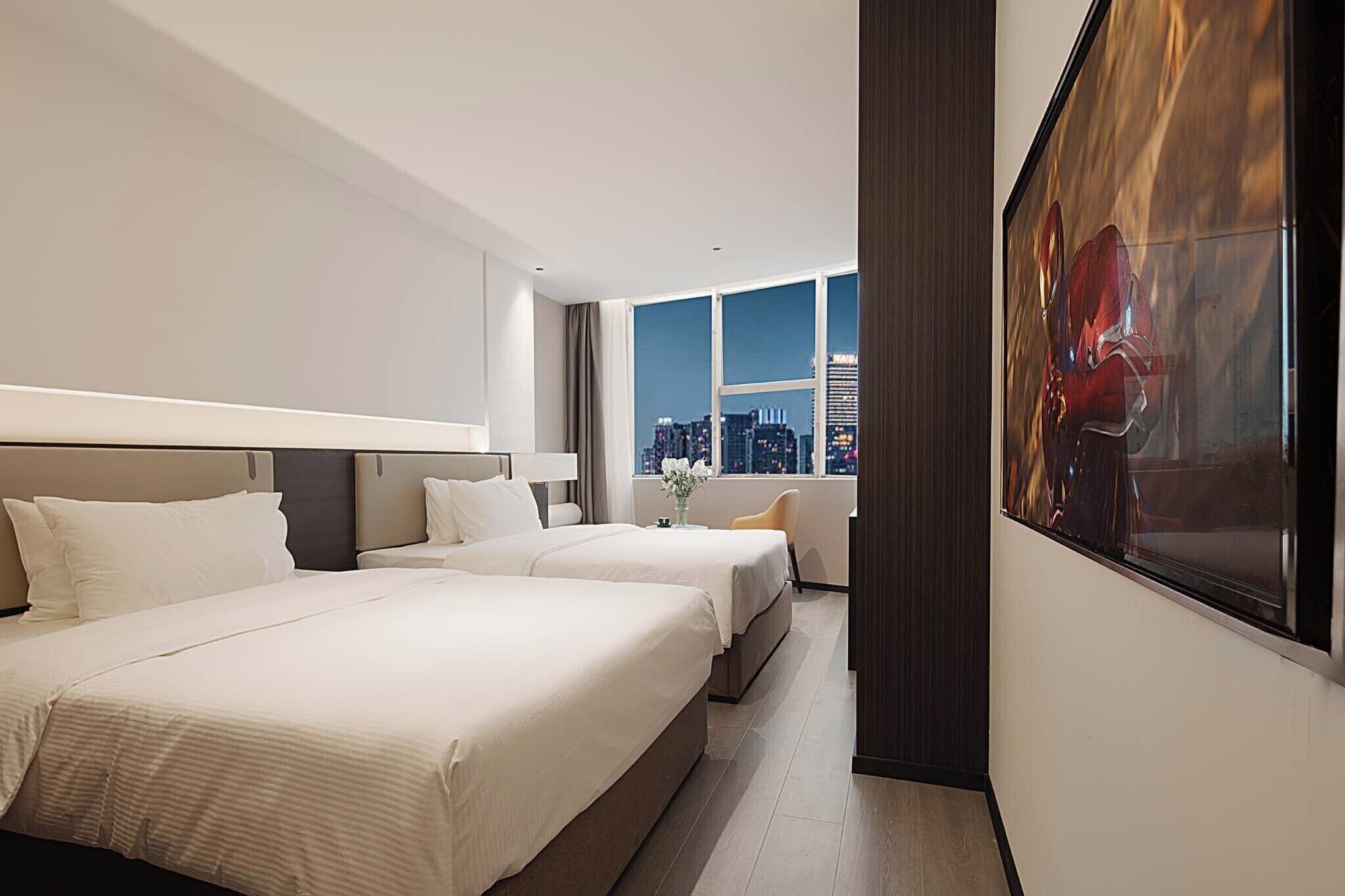 Camera Standard con 2 letti singoli, vista città | Vista dalla camera