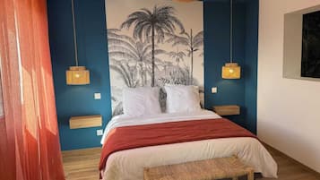 1 chambre, fer et planche Ă repasser, Wi-Fi gratuit, draps fournis