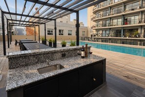 Outdoor pool - New Studio with Spa, 4K Cinema and Design (Buenos Aires)