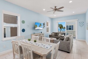 Premier Apartment, 4 Bedrooms, Beachside | Living area - Sea Breeze IRB Complex (Indian Shores)