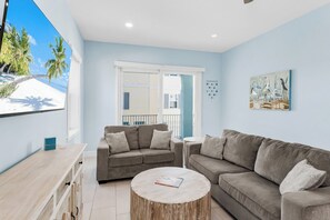 Premier Apartment, 4 Bedrooms, Beachside | Living area - Sea Breeze IRB Complex (Indian Shores)