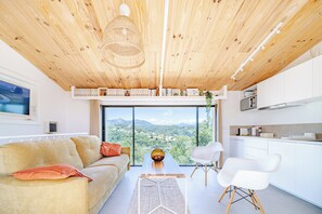 Living area - Tiny house-private jacuzzi-panoramic view-saint-paul-de-vence (Saint-Paul-de-Vence)