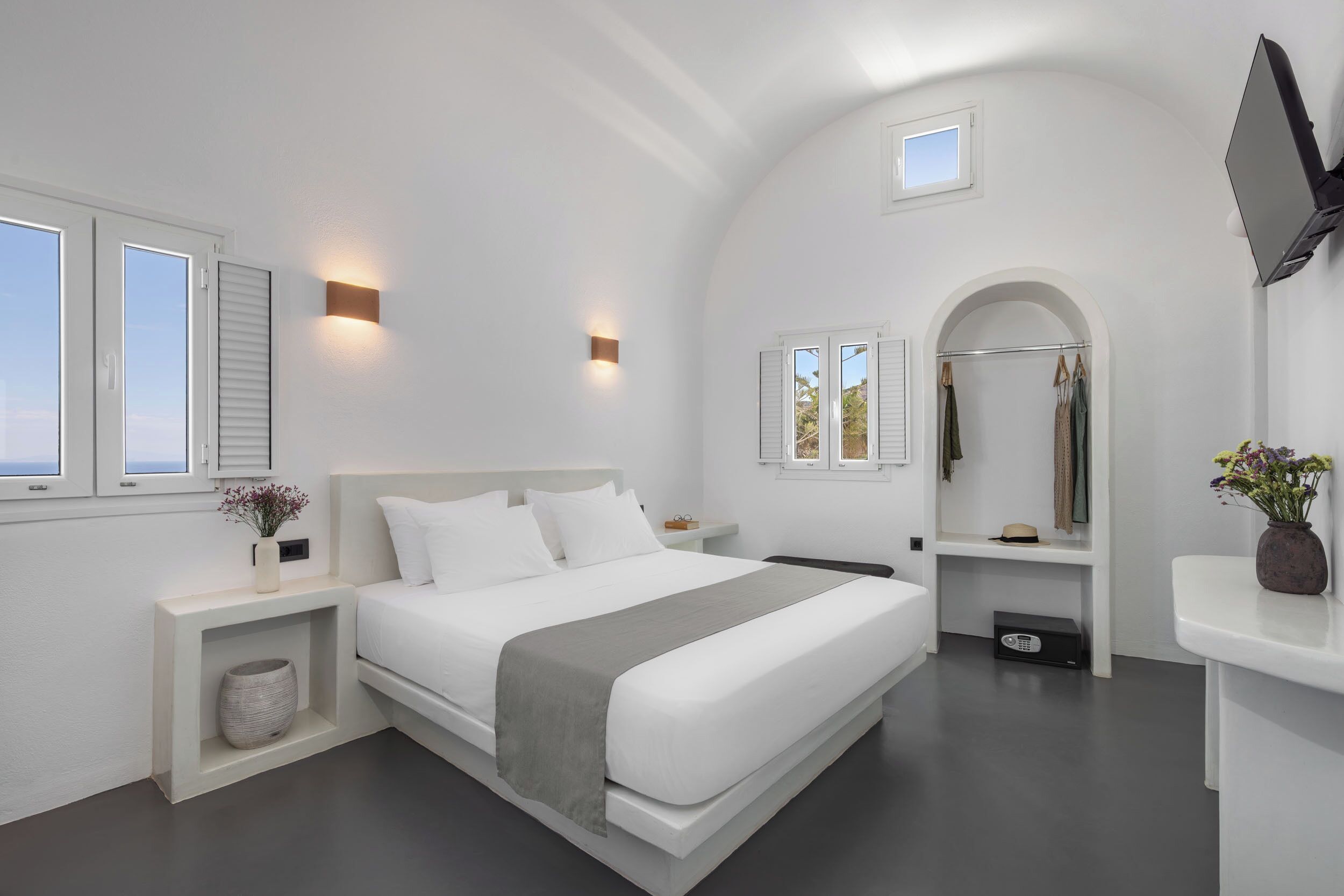 Premium-Suite, Whirlpool, Meerblick | Schreibtisch, kostenloses WLAN