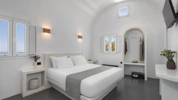 Premium-Suite, Whirlpool, Meerblick | Schreibtisch, kostenloses WLAN