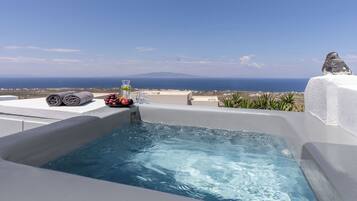 Executive-Suite, Whirlpool, Meerblick | Balkon
