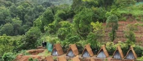 Doppel- oder Zweibettzimmer, Bergblick | Aussenbereich