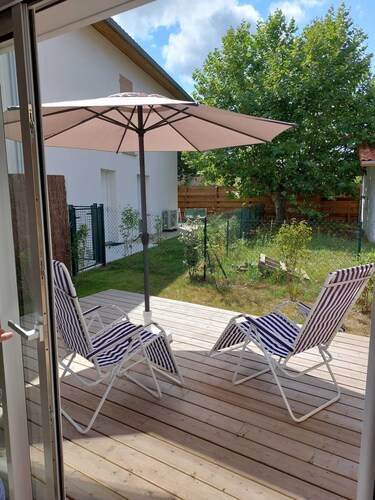 DUPLEX house in a Landes village near the ocean