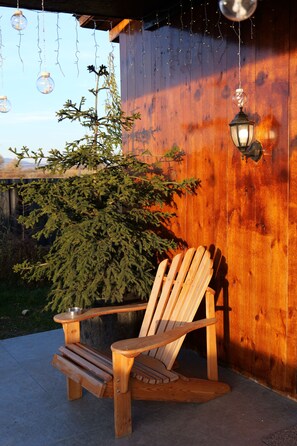 Terrace/patio - Skyview Wellness Cabin - Jacuzzi, PS5, Sauna, BBQ (Gamarjveba)