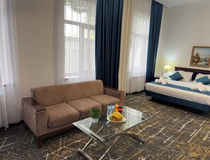 Kamar Double Deluks, pemandangan kebun | Area keluarga