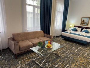 Kamar Double Keluarga, pemandangan kebun | Area keluarga