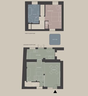 Floor plan - Poppy Cottage | Sands Farm (Wilton)
