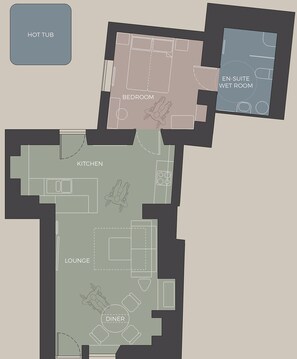 Floor plan - Fuchsia Cottage | Sands Farm (Wilton)