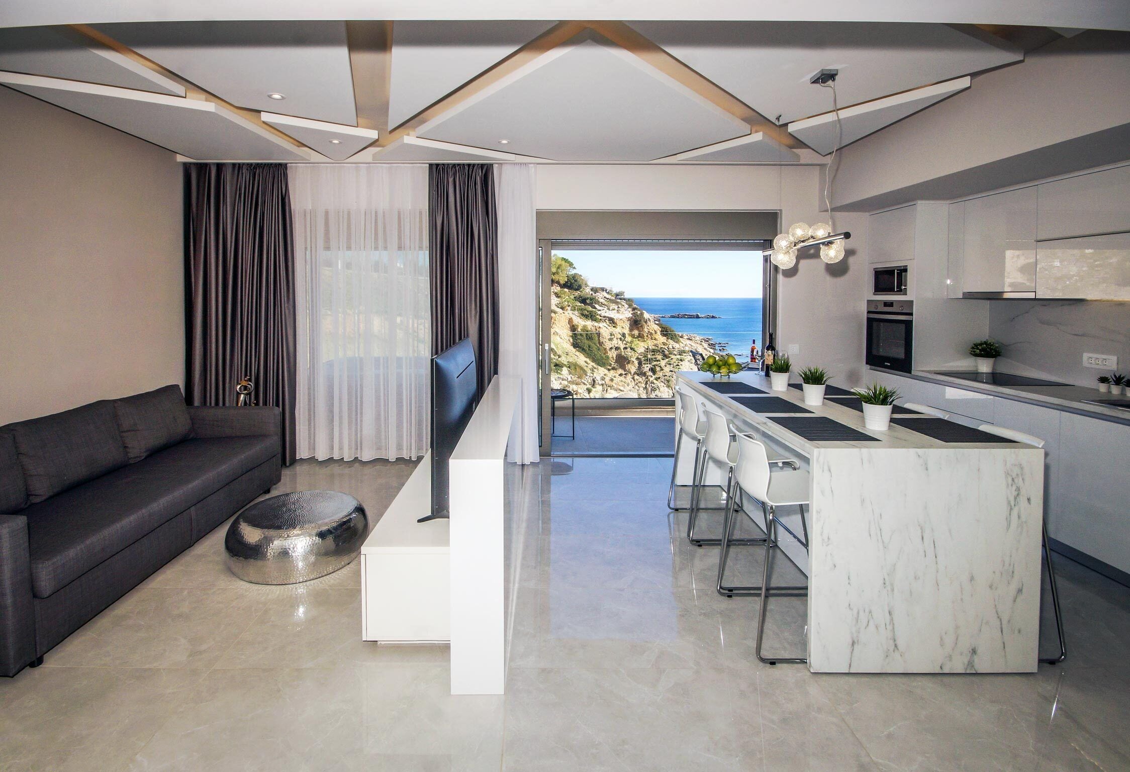 Luxury-Villa, Meerblick | Eigene Küche