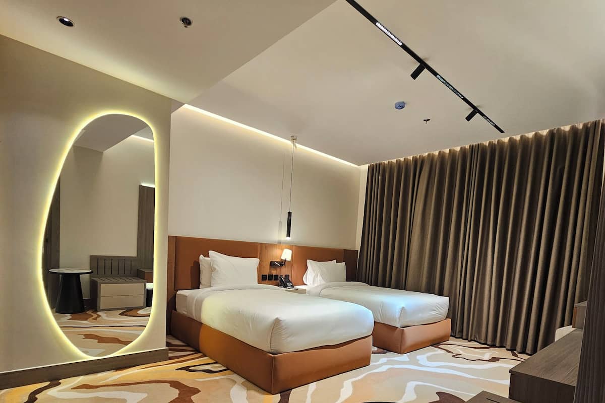 Deluxe-værelse med dobbeltseng eller 2 enkeltsenge - byudsigt