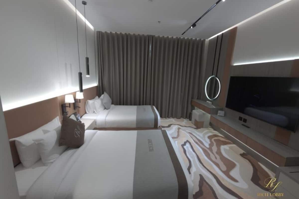 Phòng 2 giường đơn Deluxe, quang cảnh thành phố | Truy cập Internet không dây miễn phí