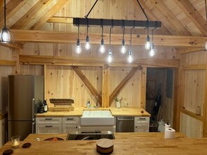 Private kitchen - Serene 2-bedroom cottage with detached bunk house for relaxing stays. (Alton)