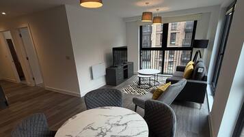 Superior Apartment, Balcony, City View | Living area