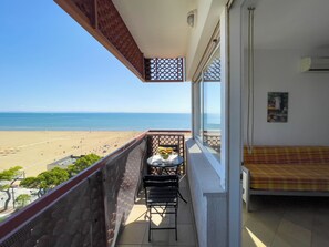 Apartment, 2 Bedrooms, Balcony, Ocean View | Balcony - Seafront Apartment on the Promenade (Lignano Sabbiadoro)