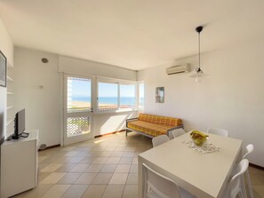 Apartment, 2 Bedrooms, Balcony, Ocean View | Living room - Seafront Apartment on the Promenade (Lignano Sabbiadoro)